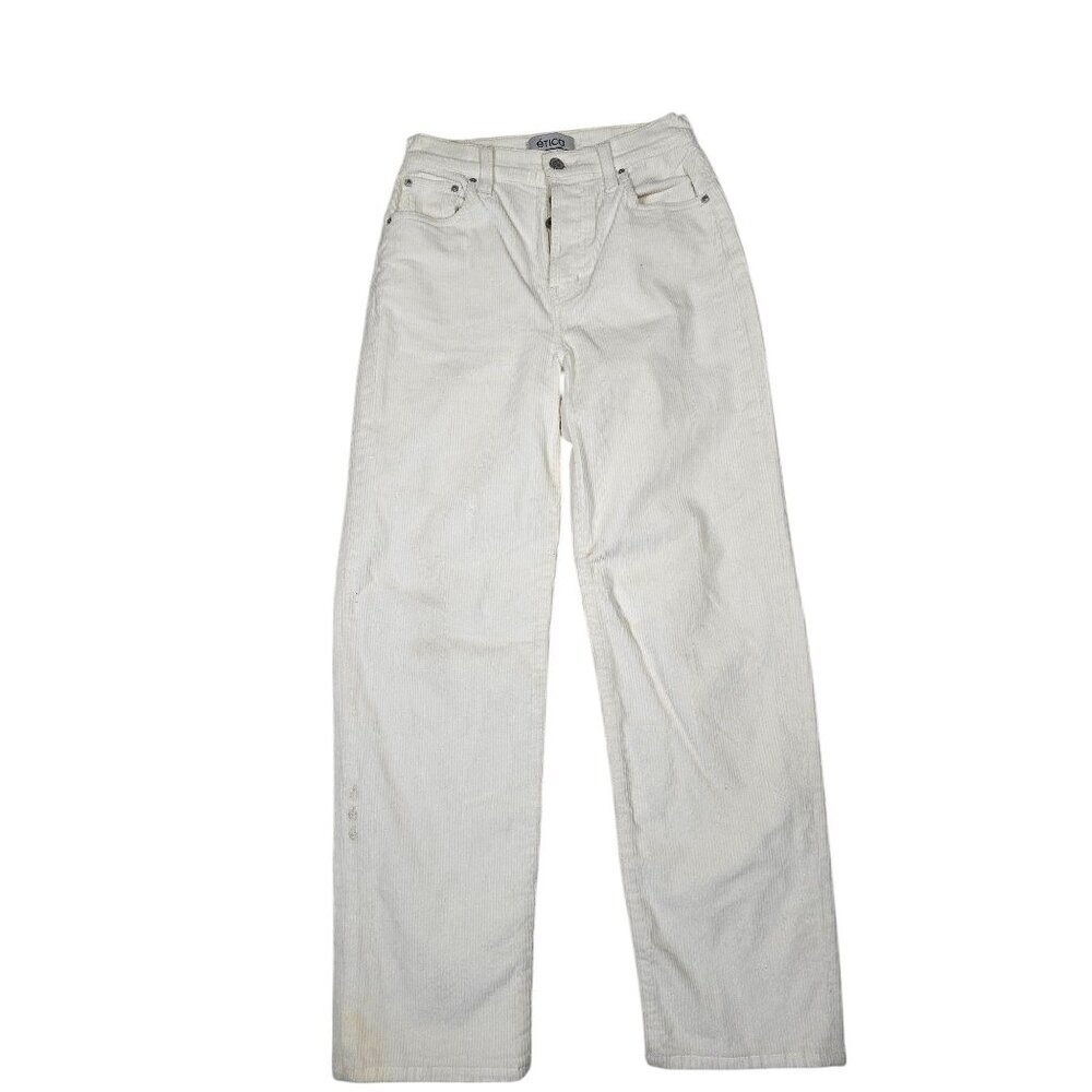 Ética Cream Corduroy Pants Size 25 Button Fly